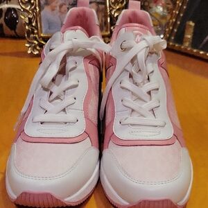 Michael Kors Pink and White Sneakers